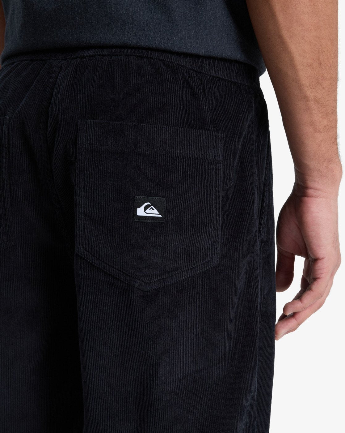 Quiksilver Mens Taxer Regular Cord Trousers - Black