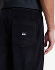 Quiksilver Mens Taxer Regular Cord Trousers - Black