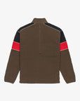 Quiksilver Mens Clean Coast Block Full Zip Fleece - Chocolate Brown