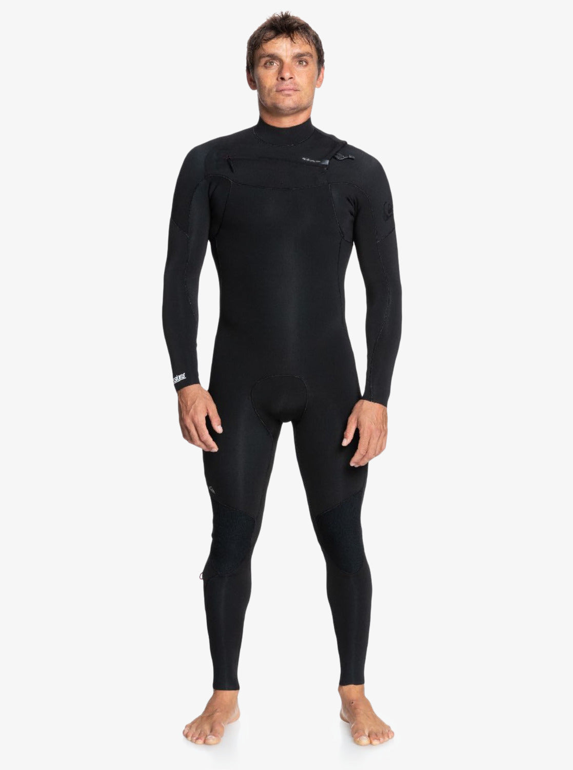 Quiksilver Mens 4/3mm Everyday Sessions Chest Zip Wetsuit - Black - ManGo Surfing