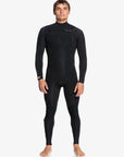 Quiksilver Mens 4/3mm Everyday Sessions Chest Zip Wetsuit - Black - ManGo Surfing