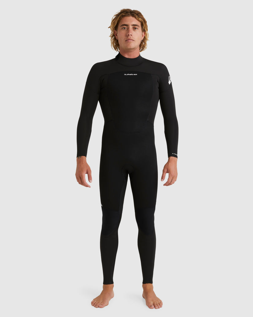 Quiksilver Mens 3/2mm Prologue Back Zip Wetsuit - Black - ManGo Surfing