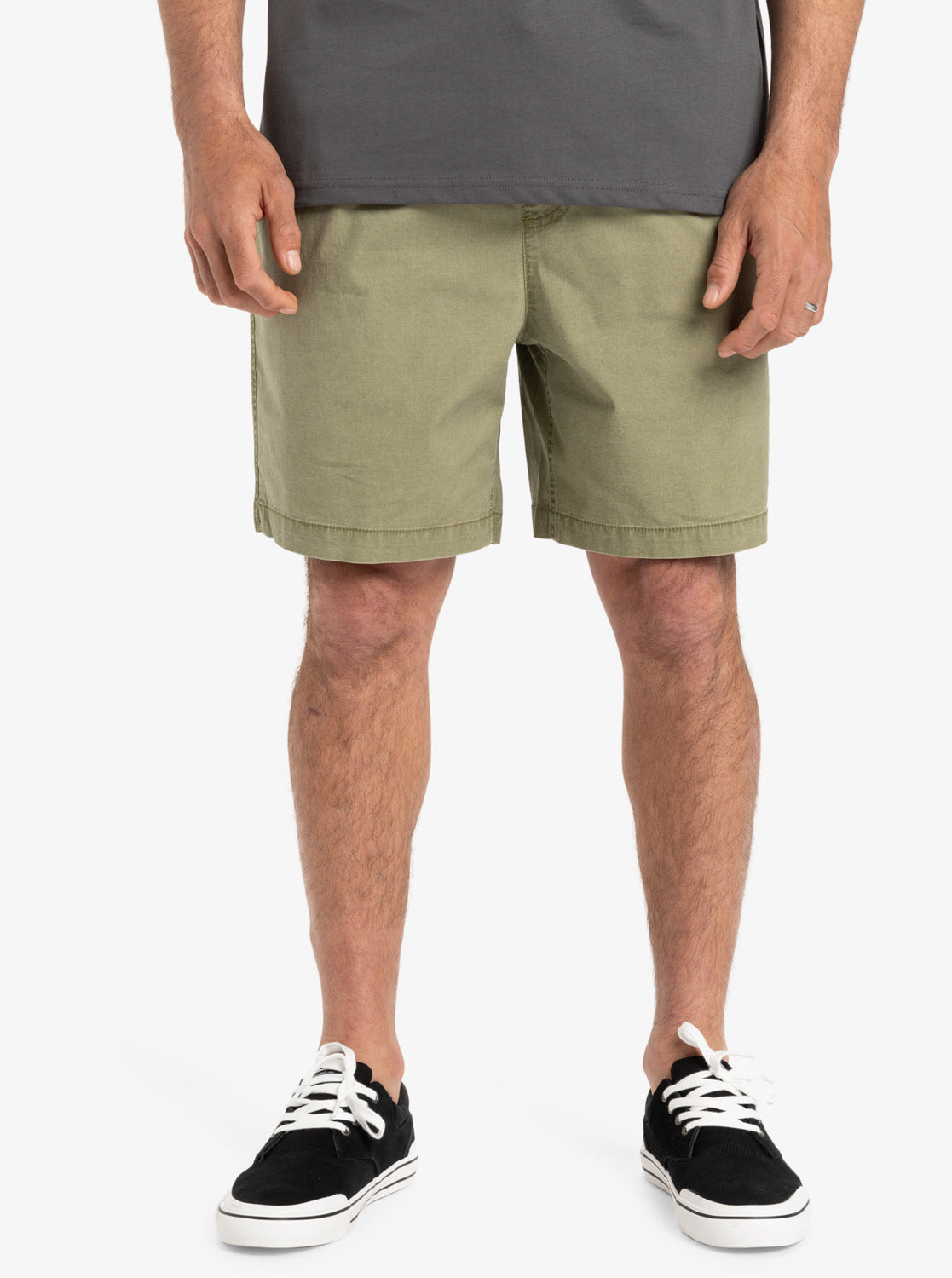 Quiksilver Mens Taxer 18" Elastic Waist Walkshorts - Aloe - ManGo Surfing