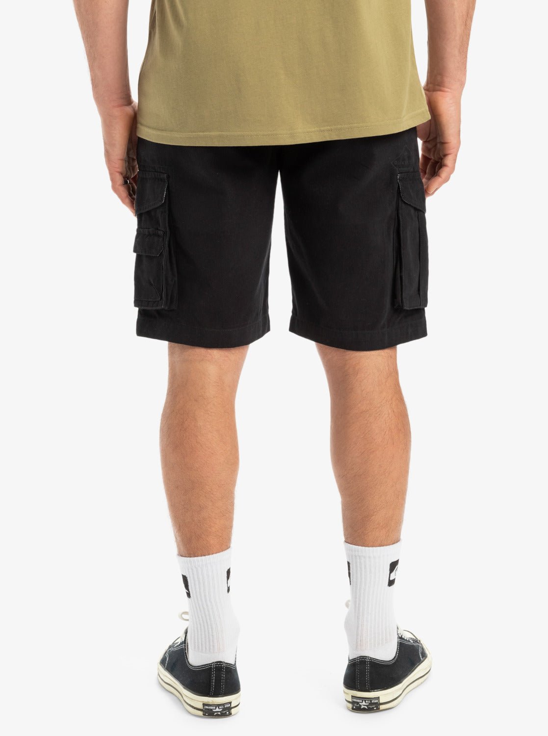 Quiksilver Mens Crucial Battle 21" Cargo Walkshorts - Black - ManGo Surfing