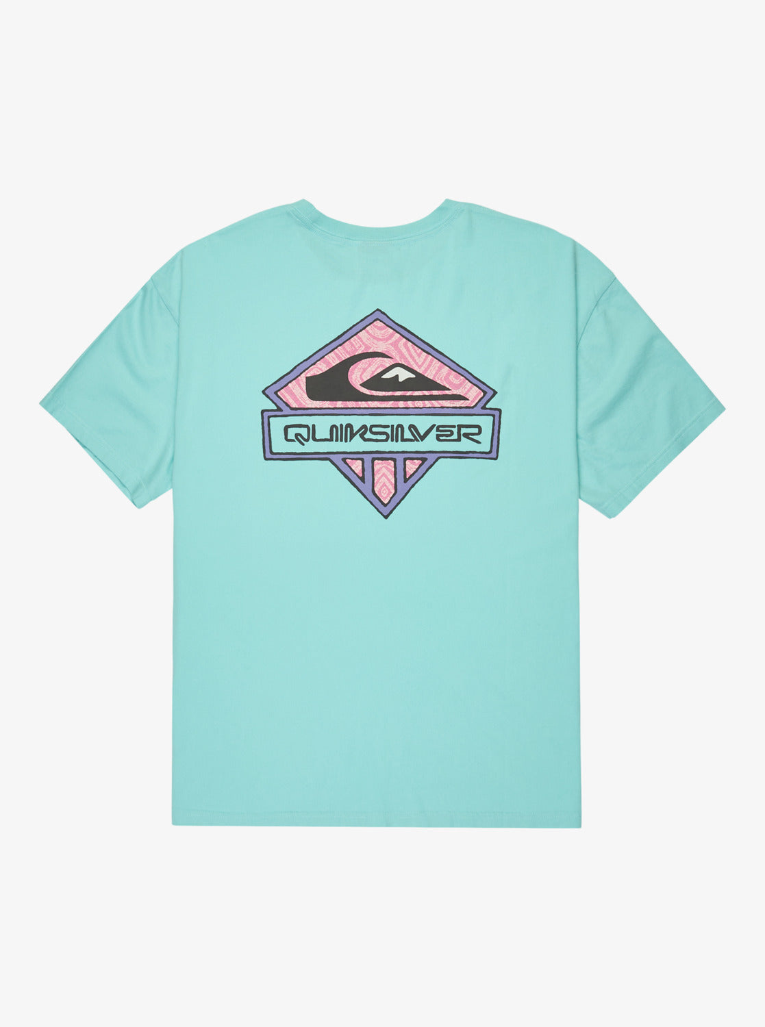Quiksilver Mens GH QS Global Heat T-Shirt - Aqua Sky - ManGo Surfing