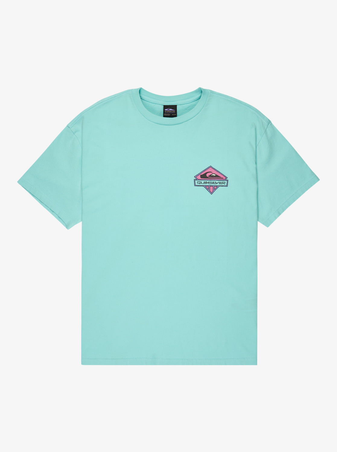 Quiksilver Mens GH QS Global Heat T-Shirt - Aqua Sky - ManGo Surfing