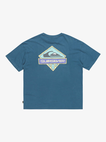 Quiksilver Mens GH QS Crystal Jet T-Shirt - Real Teal - ManGo Surfing