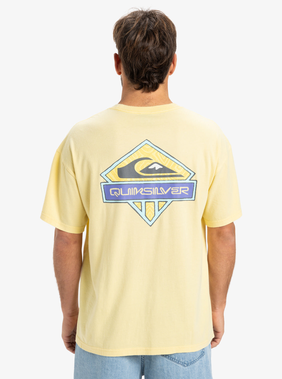 Quiksilver Mens GH QS Crystal Jet T-Shirt - Popcorn - ManGo Surfing