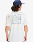 Quiksilver Mens Evo Border Lines T-Shirt - White