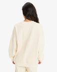 Roxy Womens Lineup Crew Neck Sweatshirt - Parchment - ManGo Surfing