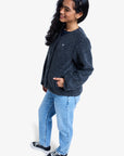 Roxy Womens Iconic Town Button Up Polar Fleece - Phantom