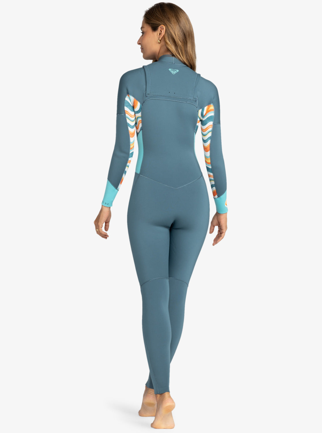 Roxy Womens 3/2mm Swell Series Chest Zip Wetsuit - Stargazer - ManGo Surfing