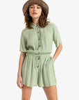 Roxy Womens Real Tomorrow Romper - Basil - ManGo Surfing