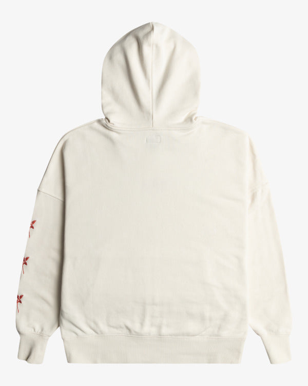 RVCA Womens Roses Only Pullover Hoodie - Salt - ManGo Surfing