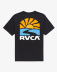 RVCA Mens Sun Phase T-Shirt - Black - ManGo Surfing