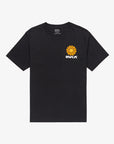 RVCA Mens Sun Phase T-Shirt - Black - ManGo Surfing