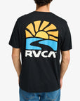 RVCA Mens Sun Phase T-Shirt - Black - ManGo Surfing