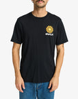 RVCA Mens Sun Phase T-Shirt - Black - ManGo Surfing