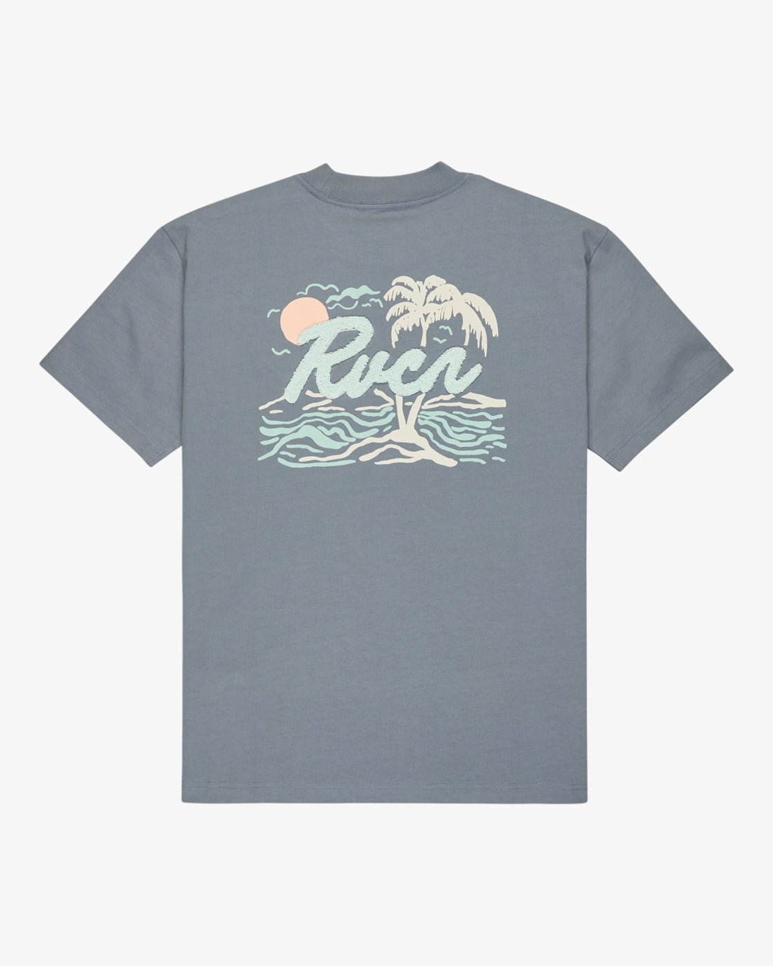 RVCA Mens Currents T-Shirt - Flint Stone