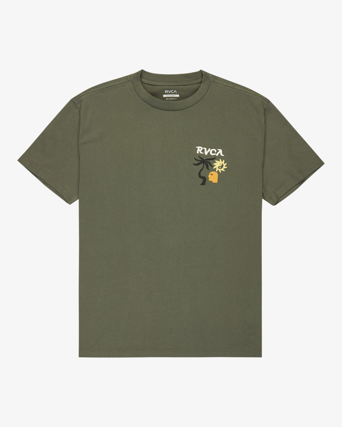 RVCA Mens Deep Think T-Shirt - Sage Leaf