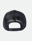 Brixton Alpha Block NetPlus Trucker Hat - Black/Black