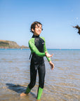 C-Skins Element 3/2 Jnr Unisex Steamer - Anthracite/Lime/Multi - ManGo Surfing