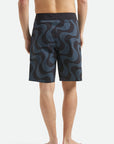 Brixton Blitz 19" Boardshorts - Black/Future Grey Warped Tile