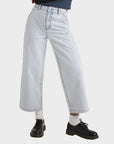 RVCA Womens Fresh Prince Denim Pants - Ash Blue - ManGo Surfing
