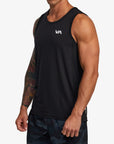 RVCA Mens VA Sport Vent Vest Top - Black - ManGo Surfing