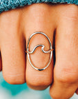 Large Wave Ring | Silver - ManGo Surfing
