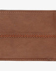 Stitchy Tri-Fold Wallet - Mens Wallet - Chocolate Brown - ManGo Surfing