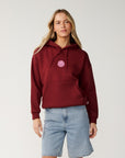Rip Curl Womens Icons Of Surf Heritage Hoodie - Dark Plum