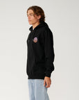 Rip Curl Mens Wettie Passage Icon Zip Thru Fleece Hoodie - Black