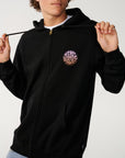 Rip Curl Mens Wettie Passage Icon Zip Thru Fleece Hoodie - Black