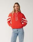 Rip Curl Womens Surf Revival Relaxed Hoodie Fleece - Red