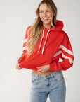 Rip Curl Womens Surf Revival Relaxed Hoodie Fleece - Red