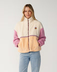Rip Curl Womens Surf Revival Heritage Zip Through Polar Fleece - Shell