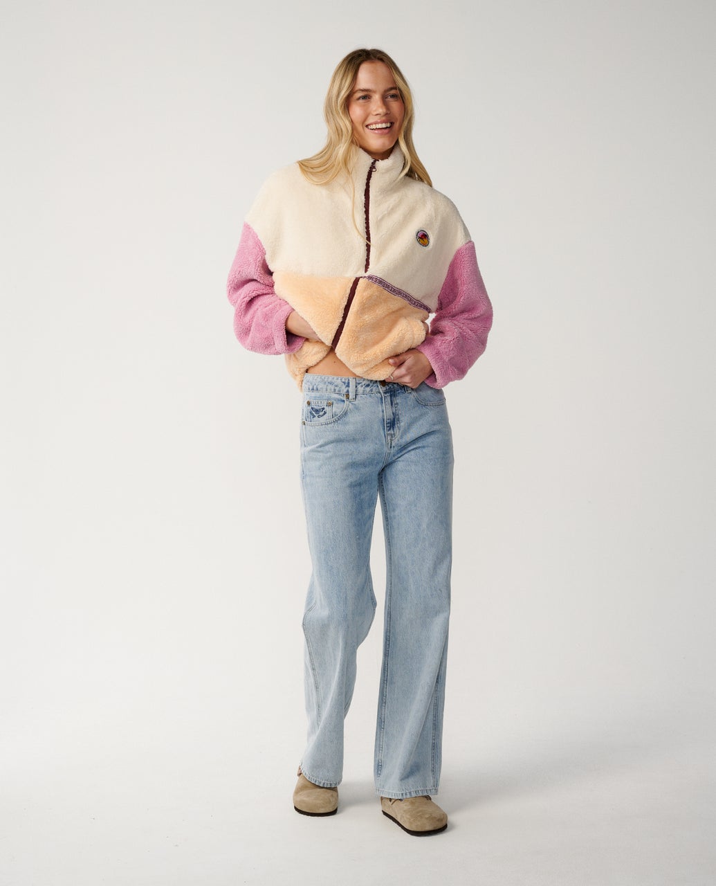 Rip Curl Womens Surf Revival Heritage Zip Through Polar Fleece - Shell