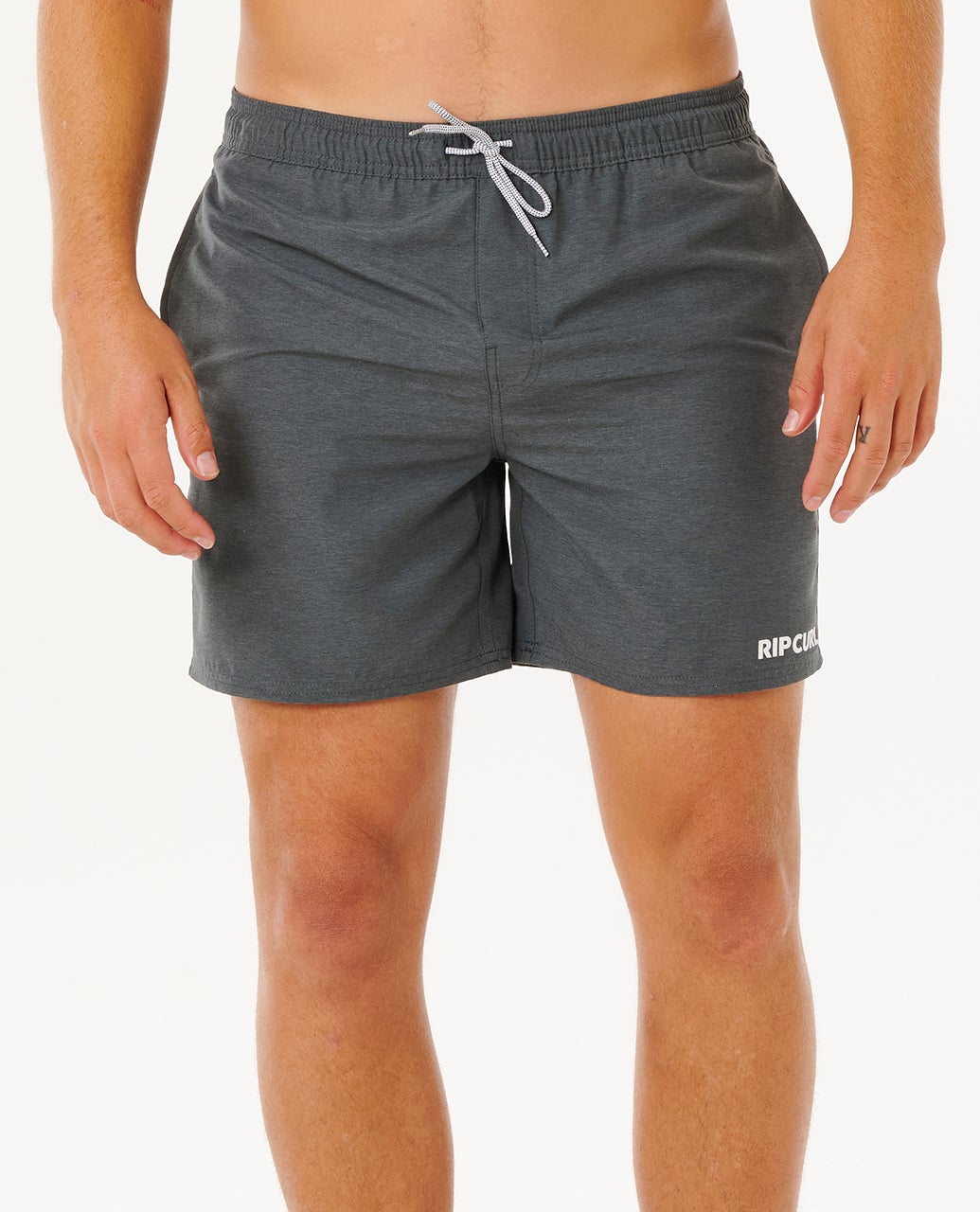 Rip Curl Mens Streamline Heather Volley Boardshorts - Black Heather