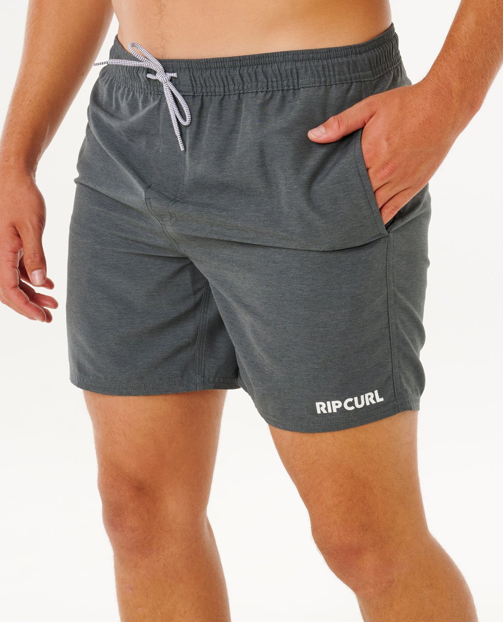 Rip Curl Mens Streamline Heather Volley Boardshorts - Black Heather