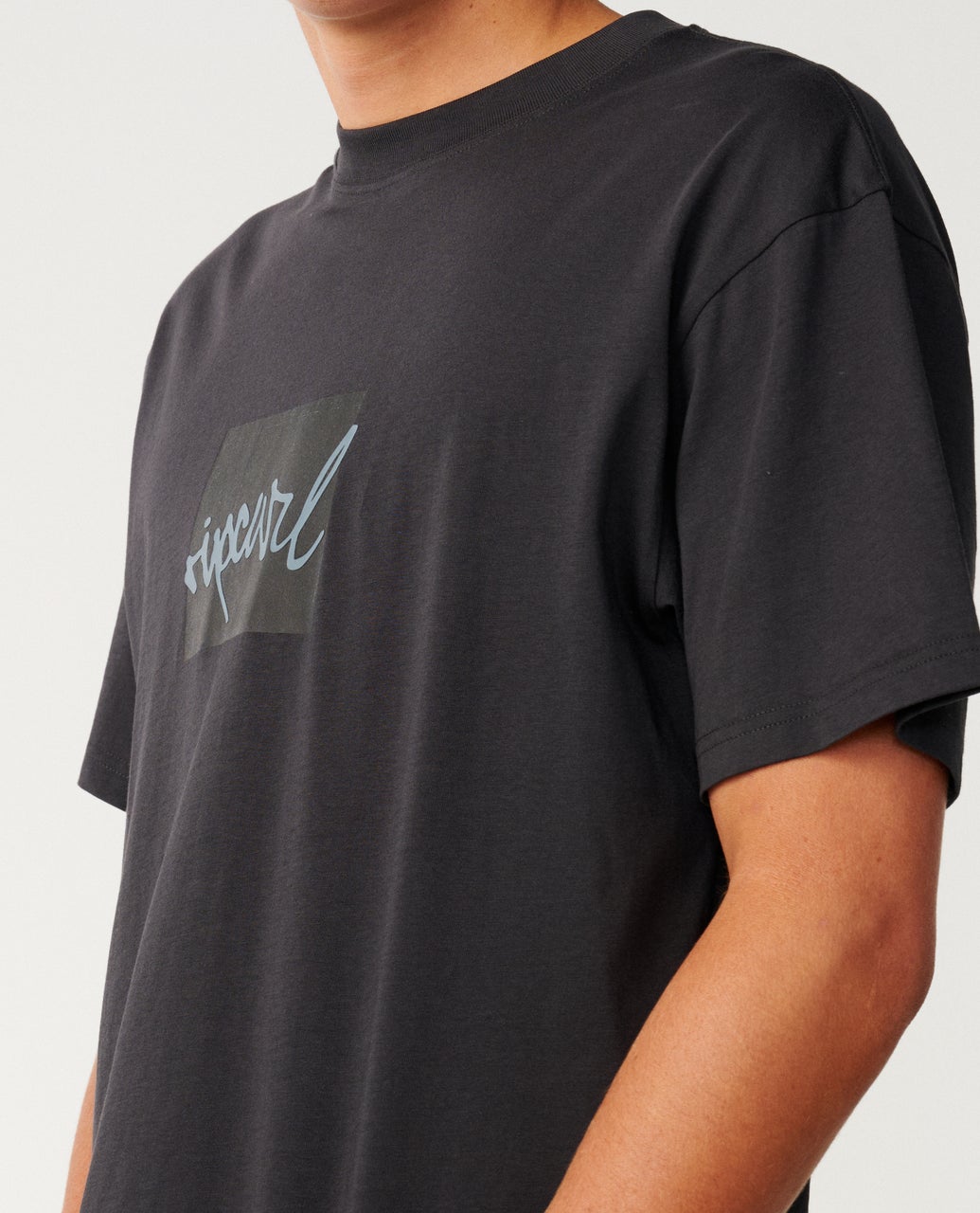 Rip Curl Mens Rip Script Icon Loose T-Shirt - Washed Black