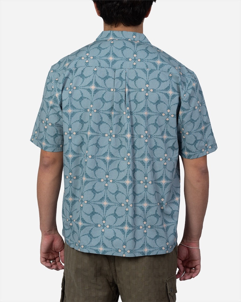 Lost Mens Nifty Woven Short Sleeve Shirt - Sea Fog