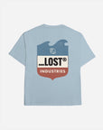 Lost Mens Emblem Boxy T-Shirt - Blue Mist