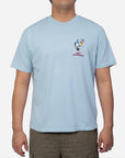 Lost Mens Crappy Waves T-Shirt - Blue Mist