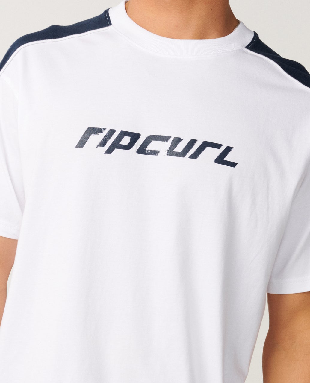 Rip Curl Mens Archive Up Top Panel Loose T-Shirt - White