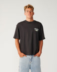 Rip Curl Mens Heritage Icon T-Shirt - Washed Black