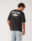 Rip Curl Mens Heritage Icon T-Shirt - Washed Black