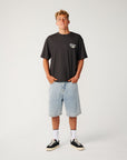 Rip Curl Mens Heritage Icon T-Shirt - Washed Black