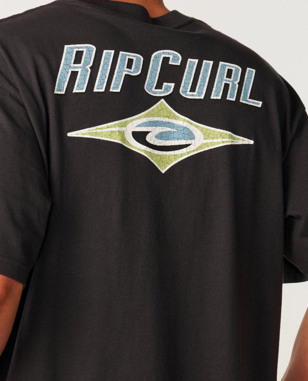 Rip Curl Mens Heritage Icon T-Shirt - Washed Black