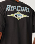 Rip Curl Mens Heritage Icon T-Shirt - Washed Black